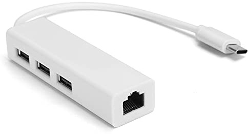 VBESTLIFE RJ45 Ethernet Adapter Typ C auf USB 2.0, 3 Ports Erweitern, USB 2.0 Schnittstelle / 1 Port RJ45, 100M Netzwerkkarte, für Win XP/7/8/OS X(RJ45)