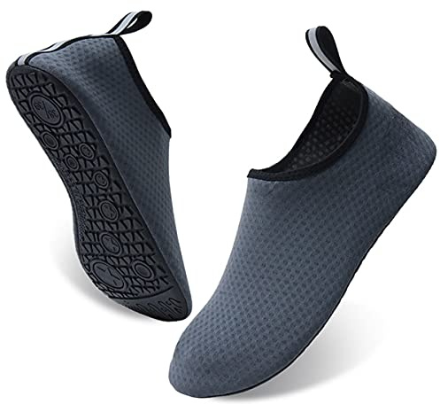 AUXDIQ Schwimmschuhe Badeschuhe Aquaschuhe Surfschuhe Wasserschuhe Strandschuhe Barfuß Schnell Trocknend für Damen Herren