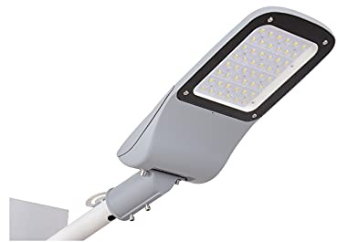 Blaupunkt LED-Straßenlaterne Strasse 150 Watt 150lm/W IP65 gehärtetes Glas 2-Kammer-Lampe Winkel von 155° x 80° Werkzeugloses öffnen Tageslichtweiß
