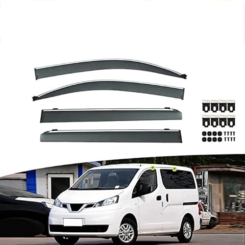 Juego de 4 Deflectores de Viento, Protector de Nieve para Lluvia Y Sol de Baja Acumulación de Calor para Reemplazo de Automóviles para Nissan NV200 2010-2021