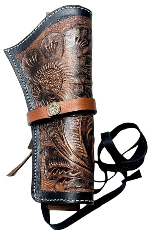 warreplica Leder Western Gun Holster Heritage 22 Holster .38 .44 .45 .357 .358 Cowboy Holster für Revolver 4 bis 8 Ca. Heritage Rough Rider Lederholster