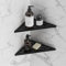 Neodrain Lot de 2 étagères d'angle de douche en acier inoxydable - Pour salle de bain - Noir