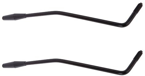Bassulouda 2Stück 6mm Metall Tremolohebel Jammerhaken mit Spitze fuer E-Gitarre Strat (Schwarz)
