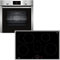 NEFF BX38I, Set bestehend aus B1CCC0AN0, N 30, Einbaubackofen mit CircoTherm, 60 x 60 cm, Edelstahl und T58SHF1L0, N 70, autarkes Induktionskochfeld, 80 cm, Schwarz, mit Rahmen aufliegend