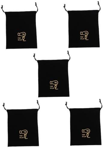 Healvian 5st Fön Aufbewahrungstasche Fön Beutel Mit Kordelzug Trainingssack Fön Sack Aufbewahrungstaschen Für Haartrockner Aufbewahrung Mit Kordelzug Bilden Einkaufen Flanell Schnürsenkel