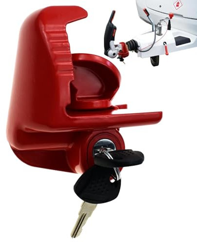 Lucchetto per rimorchio, gancio di traino – Serratura di sicurezza regolabile | Serratura di accoppiamento per accessori rimorchi, antifurto per barche, auto,