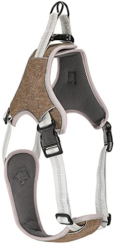 Hundewestengeschirr, reflektierende Hundeweste, Hundebrustgeschirr, Haustier, verstellbares Anti-Verlust-Westengeschirr für große mittelgroße Hunde für Camping, Reisen, Wandern im (L)