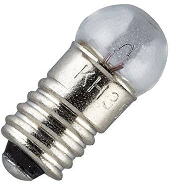 E 5,5 Schraubbirne 3,5 V klar, Farblos