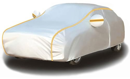 Auto Abdeckplane für 𝖵𝗈𝗅𝗄𝗌𝗐𝖺𝗀𝖾𝗇 Golf 7 2012-2019,Autoabdeckung Vollgarage,Wärmeisolierung,UV-Beständigkeit, wasserdicht mit Reißverschluss für Autos