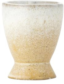 Bloomingville Paula Eierbecher, Natur, Steingut, D5xH6,5 cm