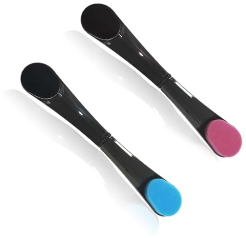 NHQZ 2 Pièces Tanning Back Applicator, Applicateur Dos Autobronzant, Applicateur arrière pour Le Dos des Femmes et hommes, applicateur creme dos（Bleu, rose）