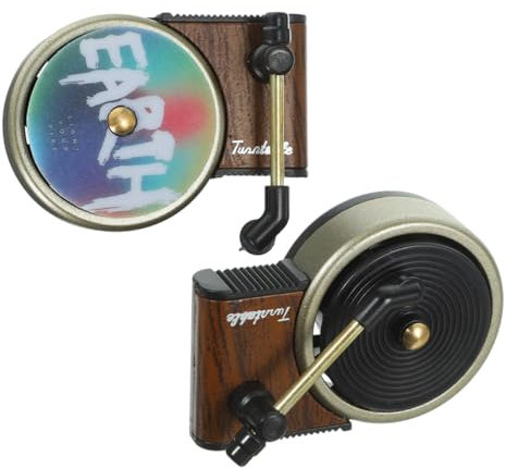 MUCKLILY 2sets Car Record Player Aromatherapy Vent Clip Cute Car Air Freshener for Music Lovers Accessories Vintage Decor