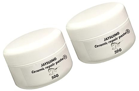 DIYEAH 2pièces Kit De Réparation Pour Carrelage Avec Pâte De Réparation Et Colle Pour Fissures De Céramique Et Carrelage