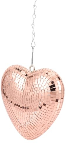 LABRIMP Palla Disco Forma Decorativa Vetro Rosa Appeso Riflettente per Feste e Matrimonio per Party Tema e Decorazioni Natalizie