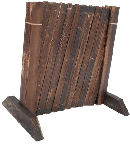 Hemobllo Clôture Rétractable en Treillis de Bois pour Jardin et Balcon, Barrière Extensible 0,35 M Hauteur X 1,2 M Longueur, Support pour Plantes Grimpantes, Structure Décorative