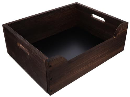 SEWACC Solid Wood Cat Litter Box Large Corner Wooden Tray for Indoor Cats Home Use Easy Assembly