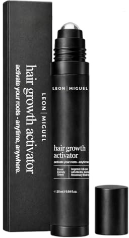 Leon Miguel Hair Growth Activator – hårserum för att stärka hårrötterna – roll-on med baicapil, redensyl, anagain, biotin och ginseng