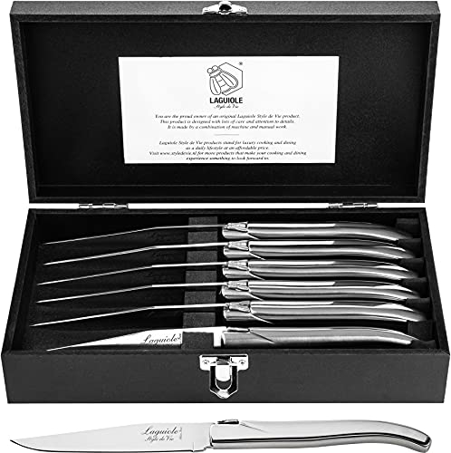 Laguiole Style de Vie Steakmesser Luxury Line, 6-teilig, Edelstahl