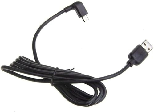 Kfz-Ladegerät für Tomtom – rechtwinkliges Micro-USB-Kabel 1,5 m – zum Aufladen und Synchronisieren von PCs – TomTom GO, GO Live, Rider, Start, Via Live und alle Micro-USB-Geräte