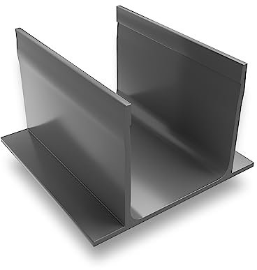 AluSthetic PVC Threshold Drainage Channel Connection Part | Flat Bottom Connector for Outdoor Driveway Patio Garden Drainage Systems | Soakaway Storm Drain Piece (No Outlet x 5)