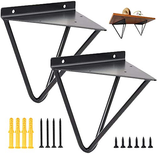 2 Stück Regalhalter, Regalhalter Regalträger, Regalträger Wand Regal Halterungen, Geeignet für Bücherregale, Küchenregale, Badezimmerregale, Ausstellungsregale usw.