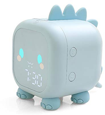 ARTOCT Kinderwecker, Netter Dinosaurier Digitaler Wecker Kinder Nachttisch Kinderschlaftrainer, Wecklicht und Nachtlicht, Geburtstagsgeschenke Kinder Erwachsene