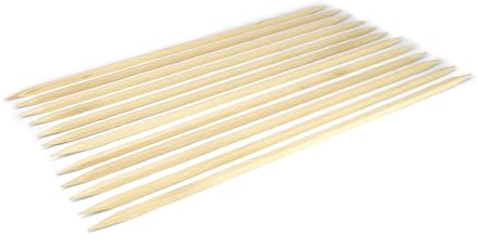 Grillrost.com Das Original Ersatz Spieße für den Steckerlfischhalter - 12 Stück 60cm - beidseitig angespitzt - Natur Buchenholz