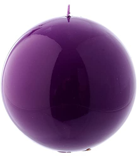 Holyart Candela Sfera Lucida Ceralacca d. 12 cm Viola