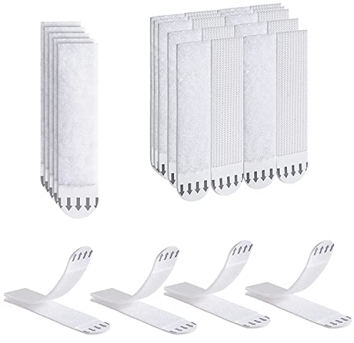 Ainiv Klebestreifen 15 Paar/32 Streifen, Bilder-Montagestreifen, Bilder Aufhängen ohne Bohren Klettband Selbstklebend Streifen halten bis zu 1.36kg, Rückstandslos, Geeignet für Fotorahmen,Dekorationen