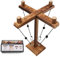 Hooks Ring Toss Game für Erwachsene, Joycabin Handgefertigte Tischplatten Brettspiele mit Punktetafel, Interaktives Haken Ring Wurfspiel für Home Party