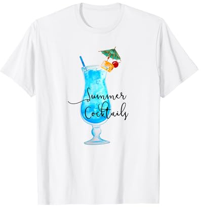 Sommer Cocktails T-Shirt Strand Insel Ozean Alkohol T-Shirt
