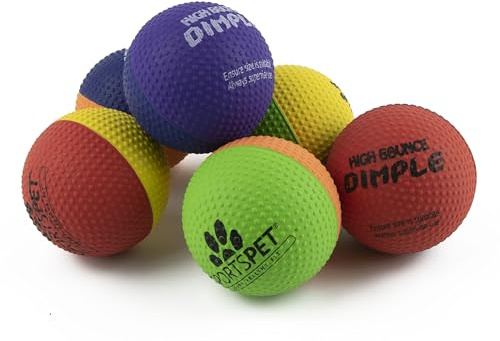 SPORTSPET High Bounce Ball Premium Hundebälle aus Naturkautschuk (60mm)