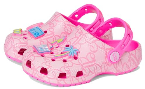 Crocs Mattel Pink Barbie Classic Clog T, Zoccoli Unisex - Bambini e Ragazzi, Multicolore, 22/23 EU