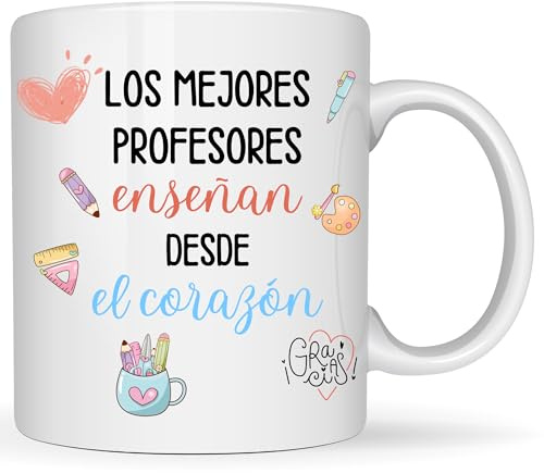 Taza profesora - Regalo para profesora infantil - Ideas regalo profesora - Regalos profe guarderia - Detalle profesor