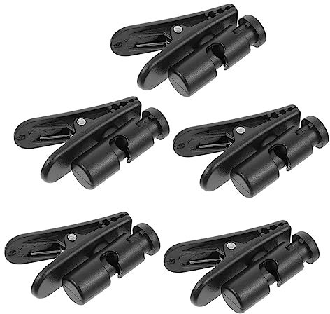 POPETPOP 5pcs Earphone Cable Clips Headphone Cord Clips for Attaching to Clothing