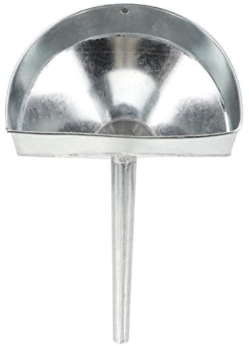 GANAZONO Entonnoir à Huile Moteur en Métal Galvanisé 20 Cm Filtre Inox, Entonnoir de Remplissage Anti-éclaboussures pour Voiture et Moto, Outil Automobile Polyvalent pour Ravitaillement Sécurisé