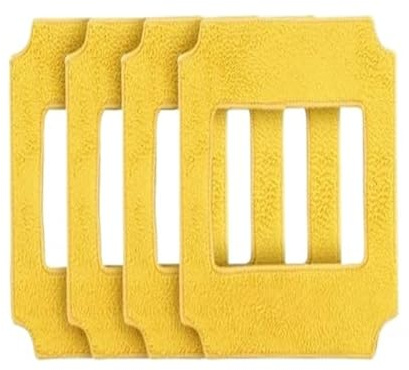 4PCS Yellow Mops Clean Clothes For Robot Window Cleaner Win660/RL880/RL1188/QHC004/RL2988/RL3988/RL3325/RL1788(4pcs yellow mops)