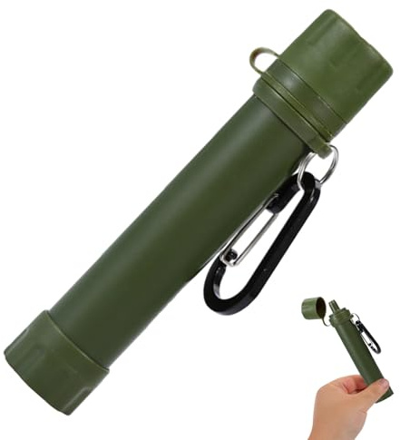 TOYANDONA Portable Emergency Survival Water Filter Straw – Outdoor Camping Lightweight Life Direct Drinking Straw Portable Water Purifier for Hiking and Outdoor Use