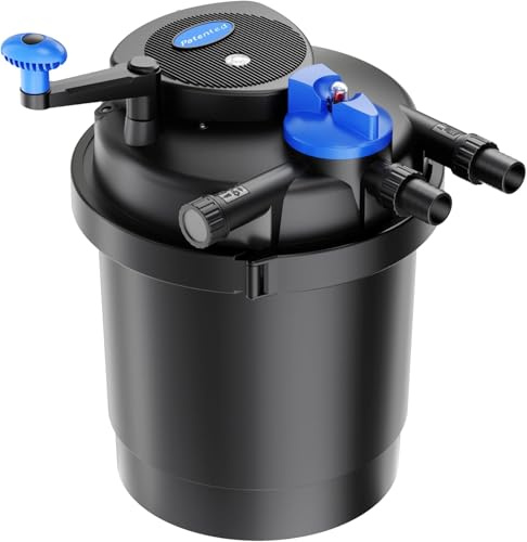 SunSun CPF Filtre de Bassin à Pression avec clarificateur UV pour Bassin à carpes koï et Jardins Aquatiques - CPF-3500, 11W UV, 7000 LPH / 1849 GPH