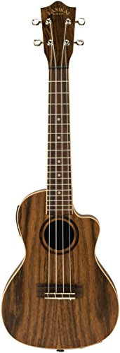 Lanikai Konzert-Ukulele mit 4 Saiten, dünne Linie, Cutaway, akustische elektrische Ukulele mit Bocote-Körper (FB-CETC)