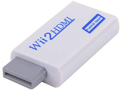 SKYYKS Adaptateur Wii vers HDMI de Taille Portable Compatible FullHD 720P 1080P Adaptateur Audio Wii2HDMI 3,5 mm pour convertisseur Wii HDTV