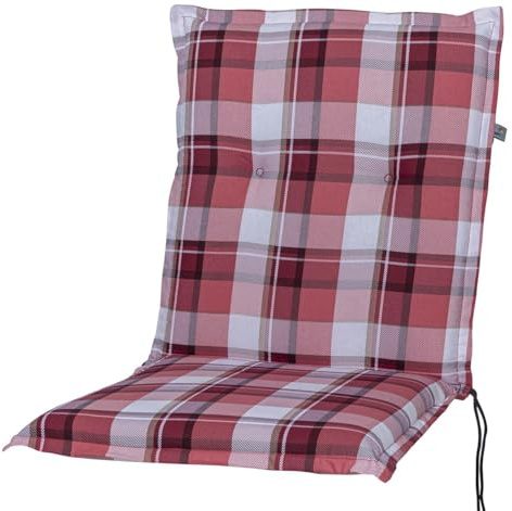 Kettler Polen KETTtex 2396 Auflage Niederlehner Milano rot-weiß kariert 102x49x6 cm Sitzpolster