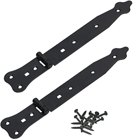 KOTARBAU® Lot de 2 charnières de portail étroites de qualité supérieure - 270 mm - Charnière de porte élégante de qualité supérieure