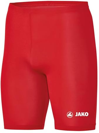JAKO Unterziehhose Kinder Tight Basic 2.0 Sportrot 164 - Elastische Fahrradhose Kinder aus Polyester, Radlerhose Kinder mit elastischem Bund, Thermohose