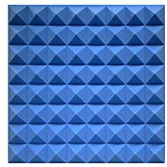Akustikplatten, Schallschutzdämmplatte für Aufnahmestudio, Akustikwand-Schaumstoffpolsterung (blau, 50 x 50 x 5 cm)