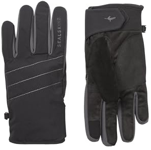 SEALSKINZ Lyng Vattentät allvädershandske med Fusion Control för herrar, svart/grå, L