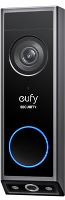 eufy Security Video Doorbell Camera E340 (Battery Powered), Dual Cameras with Delivery Guard, 2K Full HD and Color Night Vision, HomeBase S380 Compatible, No Monthly Fee (Renewed)