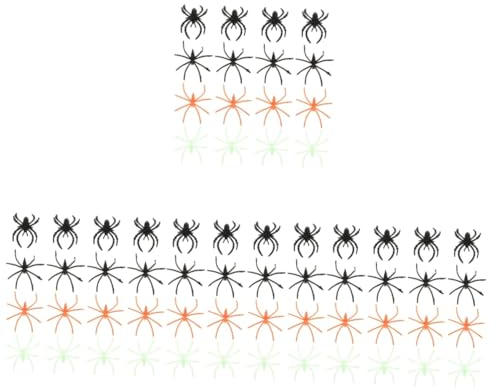 UPKOCH 400stücke Teiliges Spinnenring Halloween-dekoration Leuchtende Spinnen-accessoires Für Partys Cosplay Konzerte Und Straßenfeste Für Gruselige Anlässe