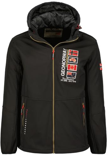 Geographical Norway Talgare Men, Softshell da uomo Uomo, Noir,