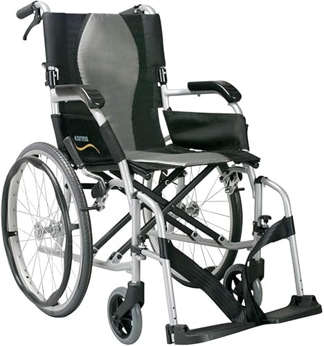 Karma Ergo Lite 2 Ultralite Self Propel Wheelchair, Folding and Lightweight Weighs Only 10.9kg - Choice of Sizes (16 Seat Width)